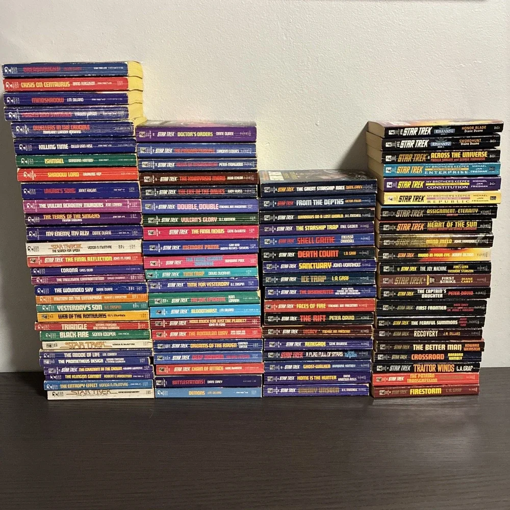 Star Trek TOS Pocket Books Lot 126 Books 88/97 Numbered + 38 Extra Novels
